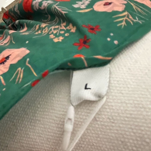 NWT Tawoy Green Floral Mini Dress - Picture 2 of 3